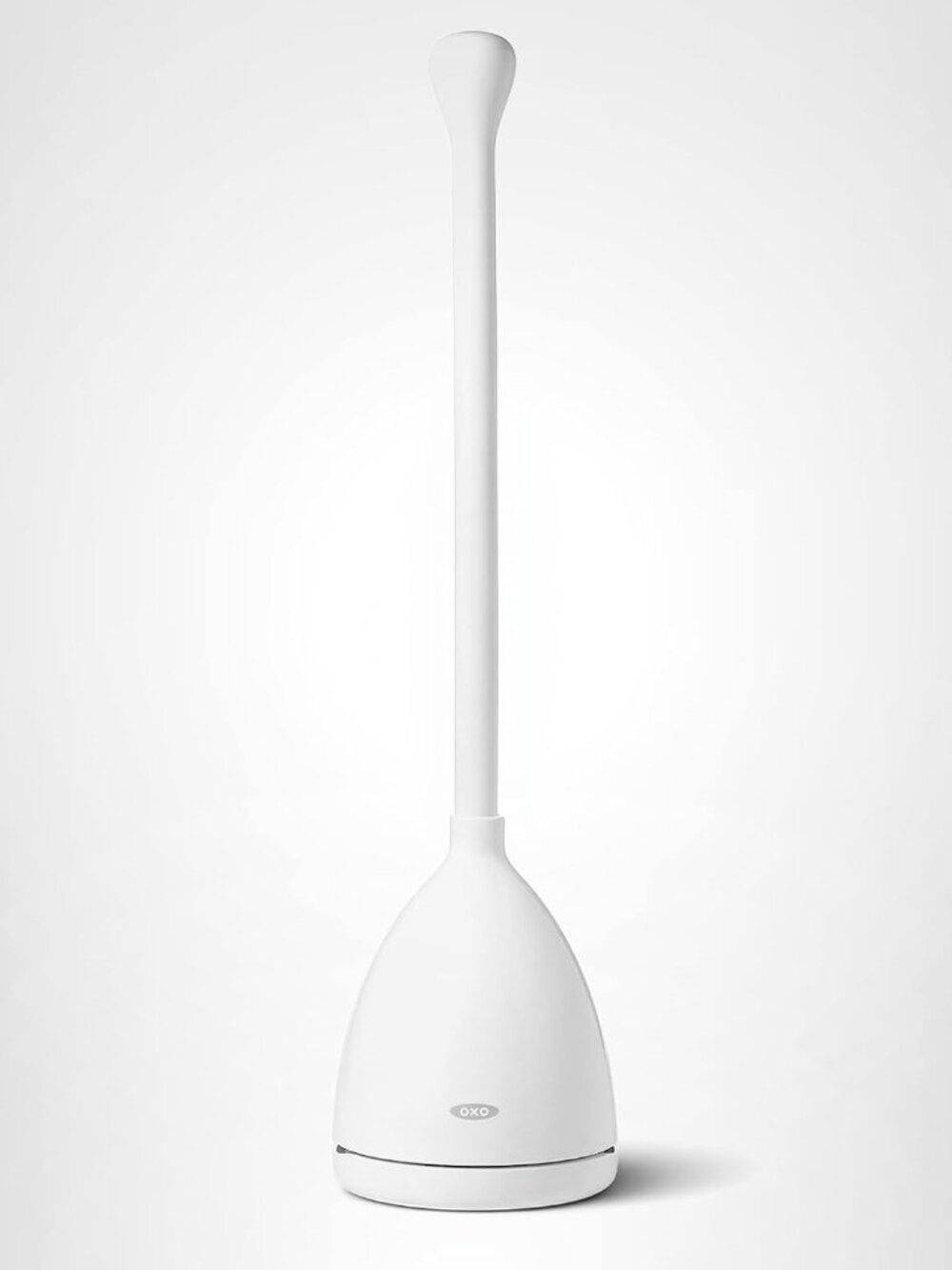Good Grips Toilet Plunger with Holder and Drip Tray - White